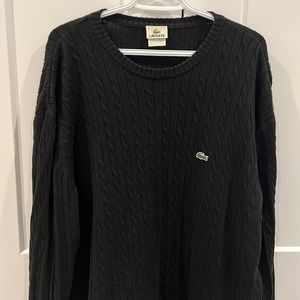 Men’s Lacoste Black Sweater, 7/XXL